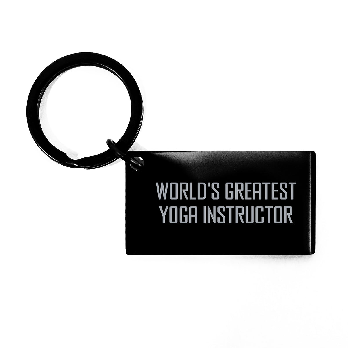 Yoga Instructor Gift for Him World's Greatest Keepsake Keychain - Image 1