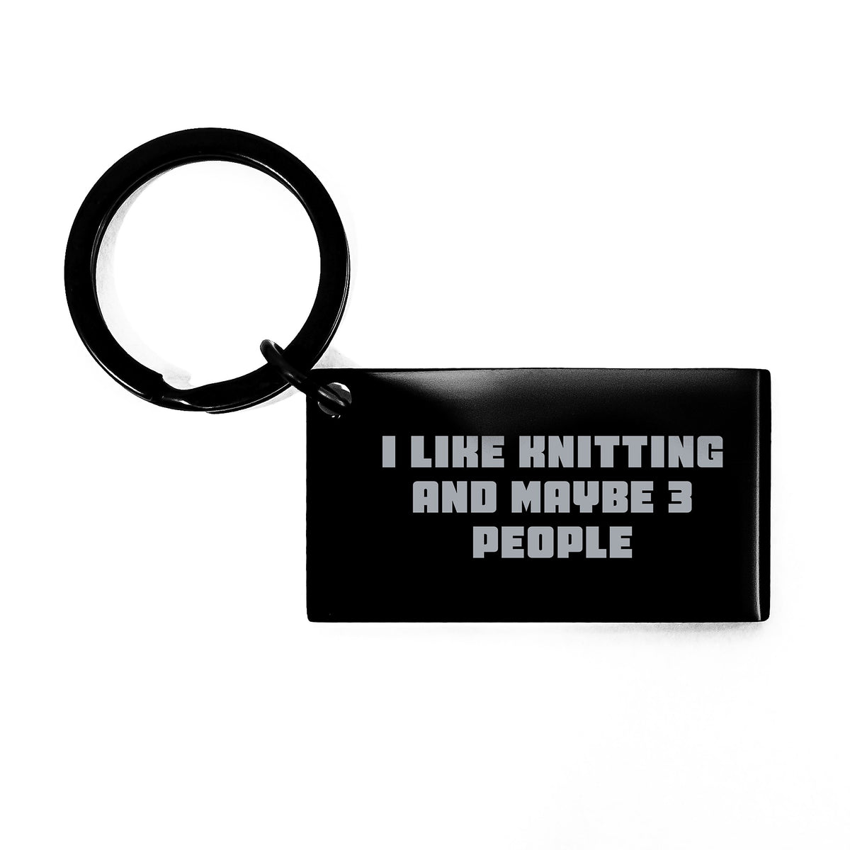 Knitting Keepsake Gift for Him - I Like Knitting And Maybe 3 People - Image 1