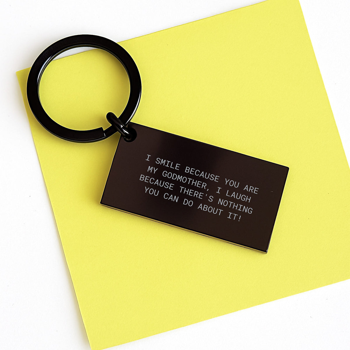 Godmother Keepsake Keychain Gift - Playful Sentiment - Image 3