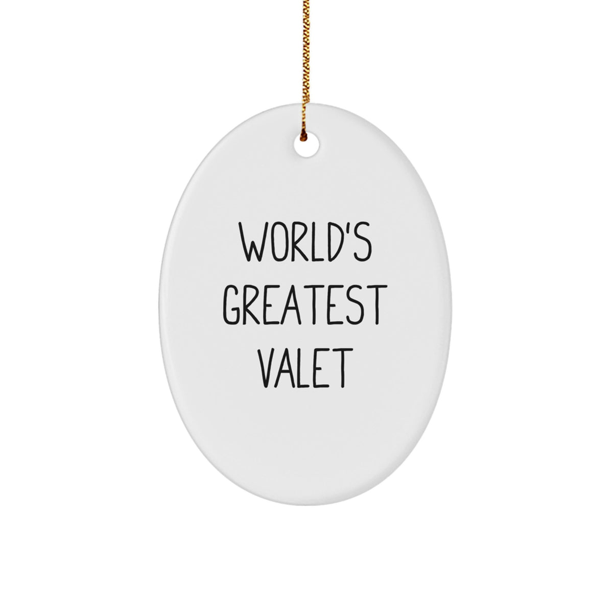 Christmas Gift World's Greatest Valet Christmas Ornament for Her Present - Image 1