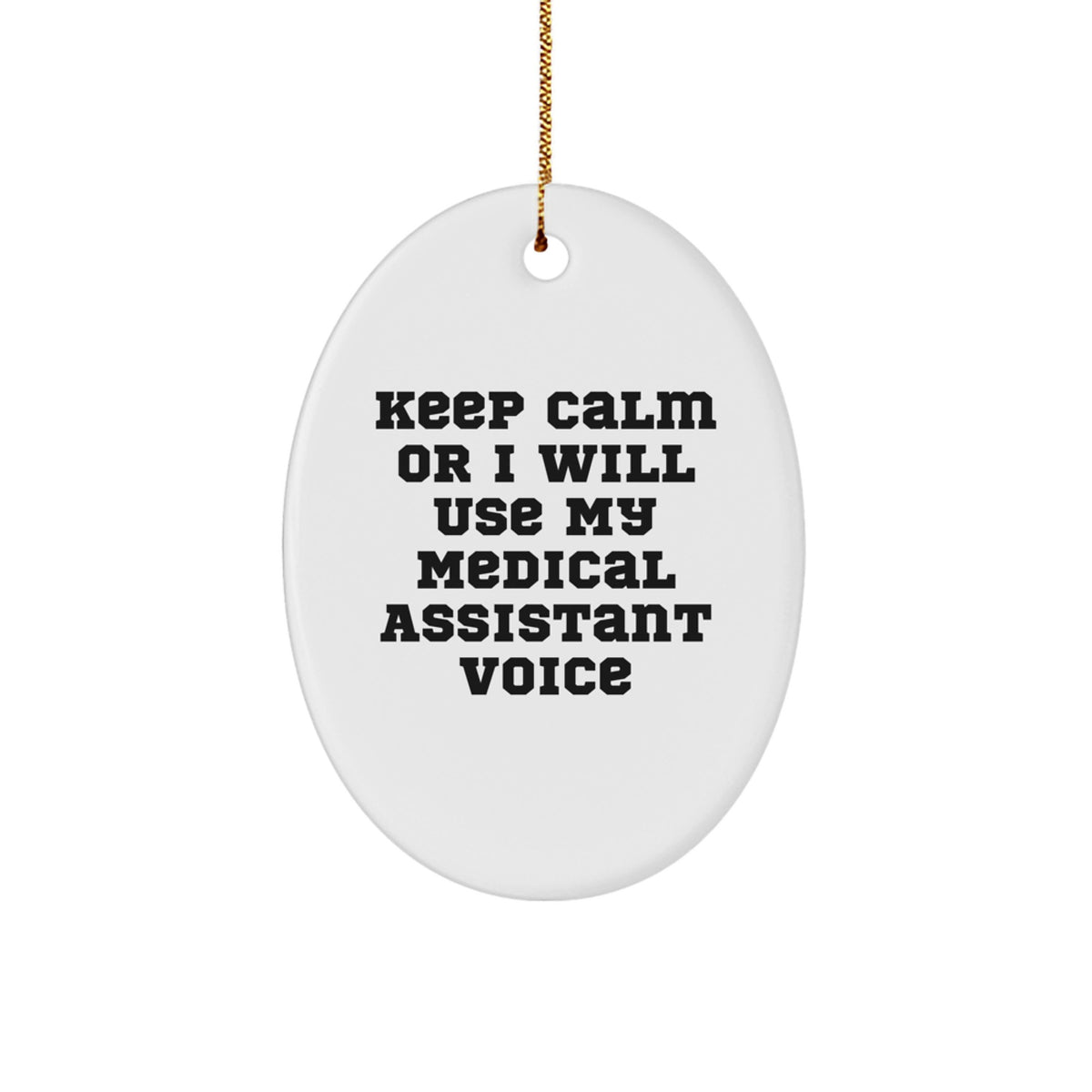 Christmas Ornament Gift for Coworkers Medical Assistant Voice Idea - Image 1