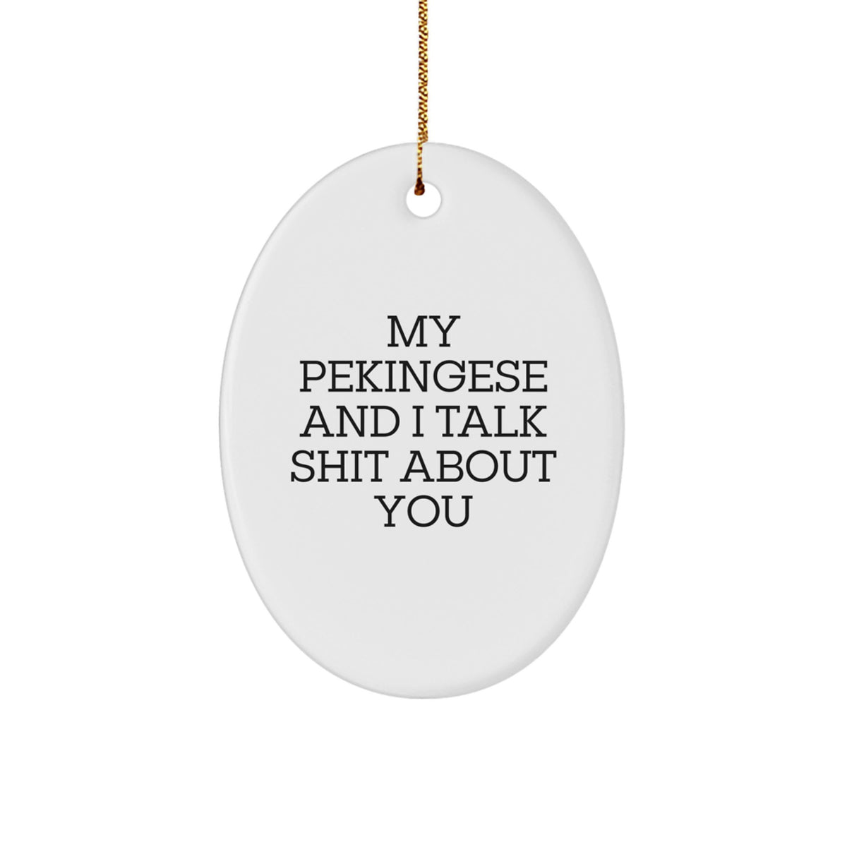 Christmas Gift Funny Pekingese Dog Ornament for Her - Present - Image 1