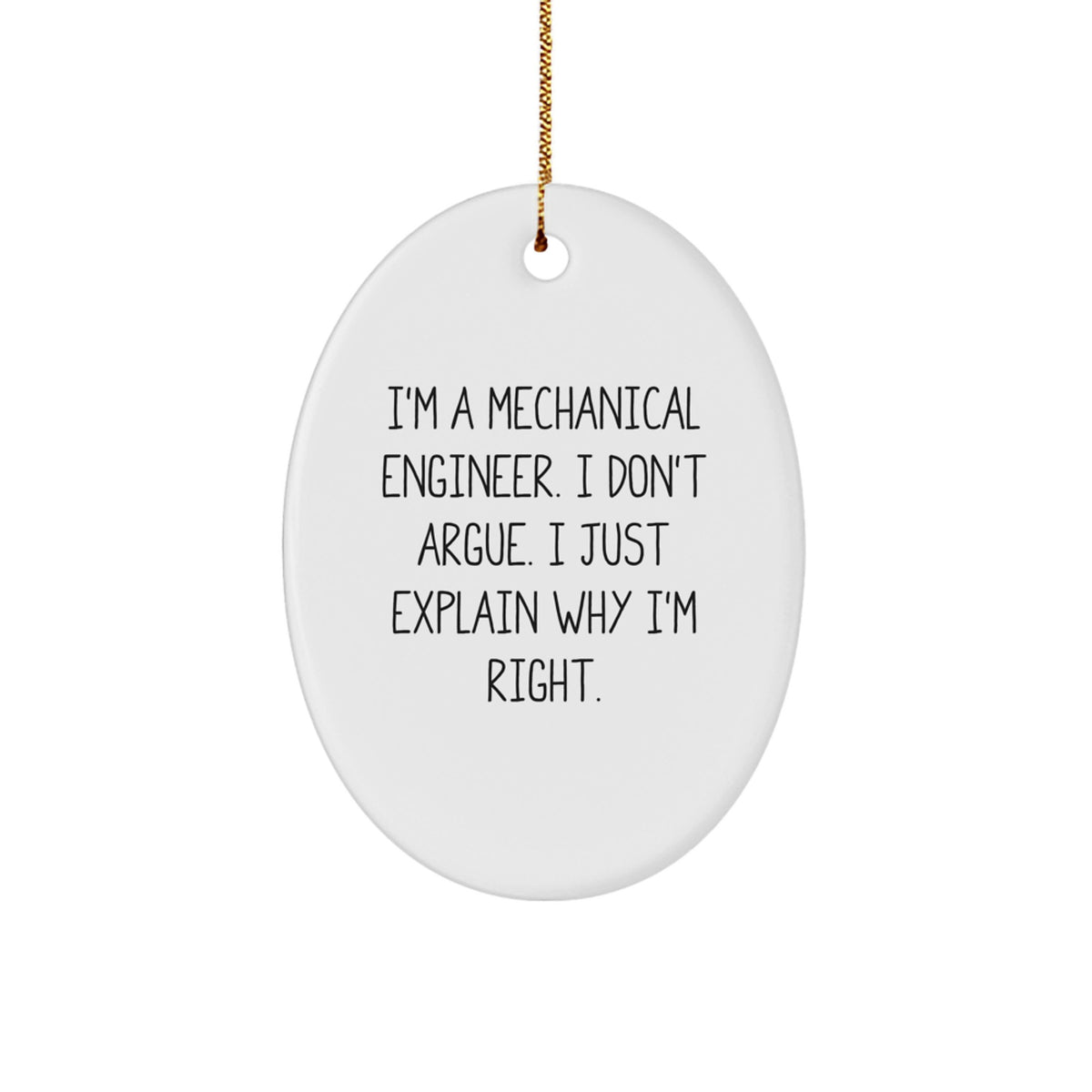 Christmas Gift Mechanical Engineer Ornament - Treasure for Family - Image 1