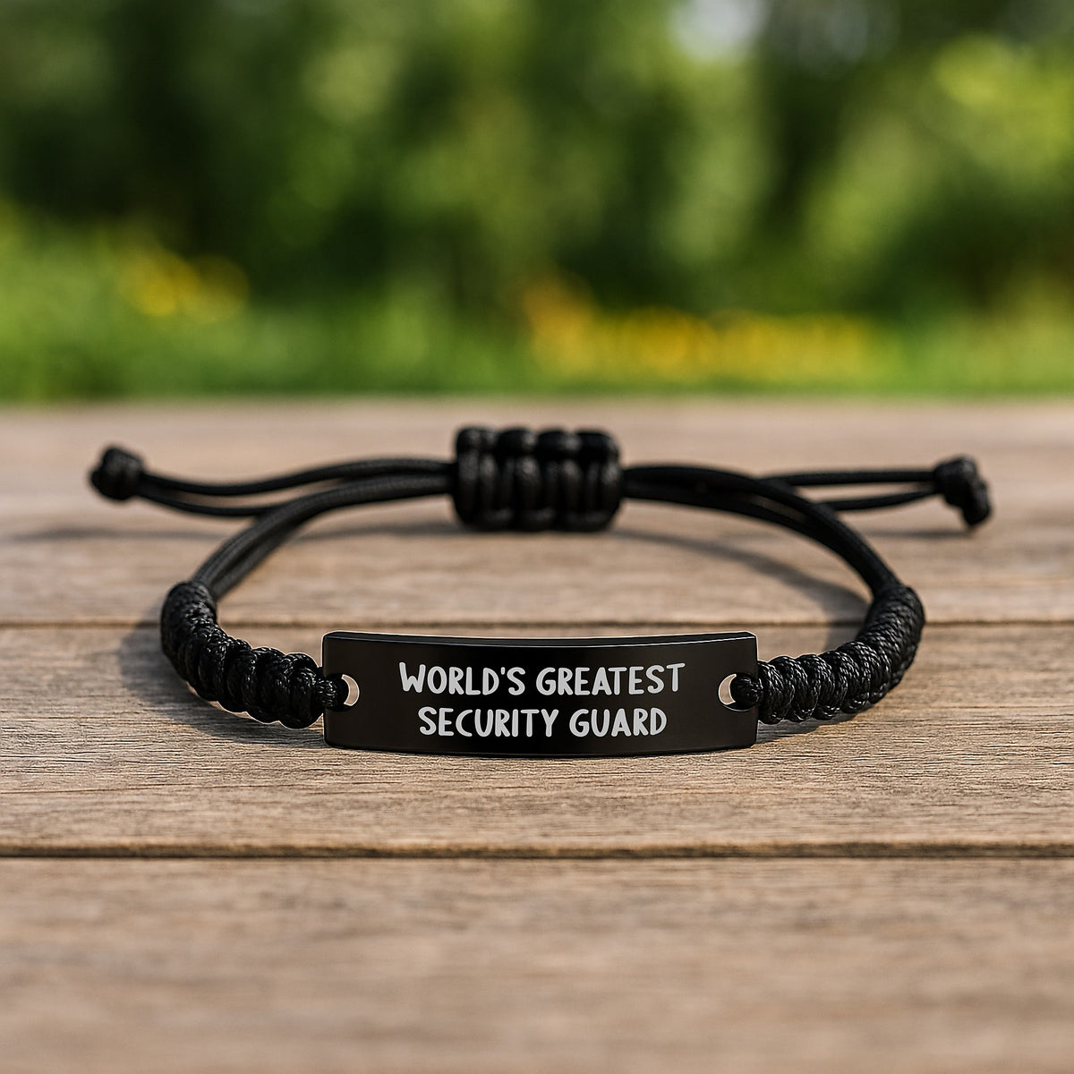 Security Guard Gift for Him - World's Greatest Keepsake Rope Bracelet - Image 2