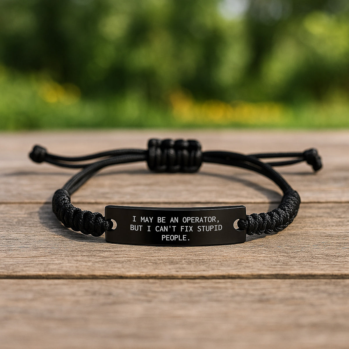 Operator Gift for Him - A Witty Keepsake Bracelet for Men - Image 2