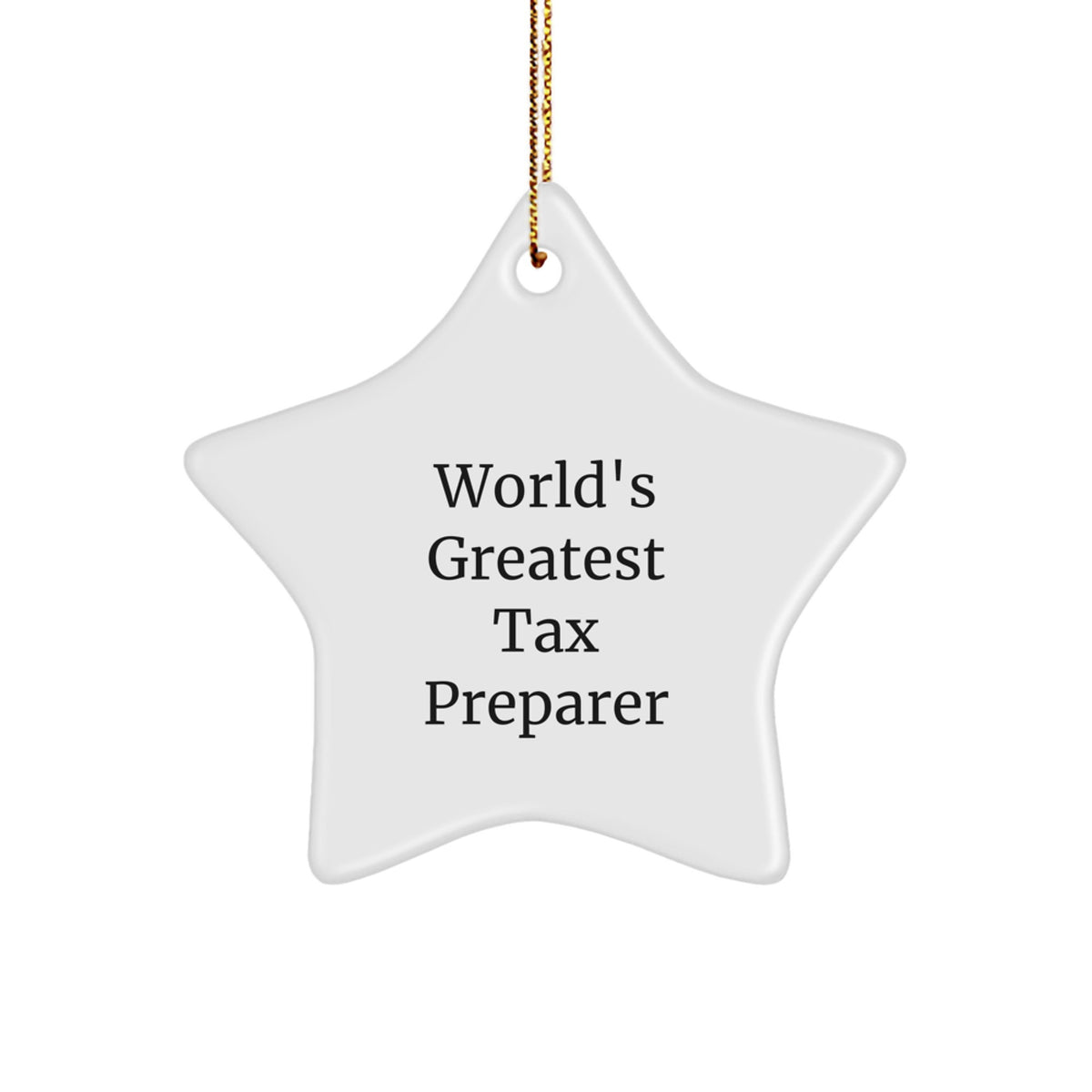 Christmas Ornament Gift World's Greatest Tax Preparer Idea for Coworkers - Image 1