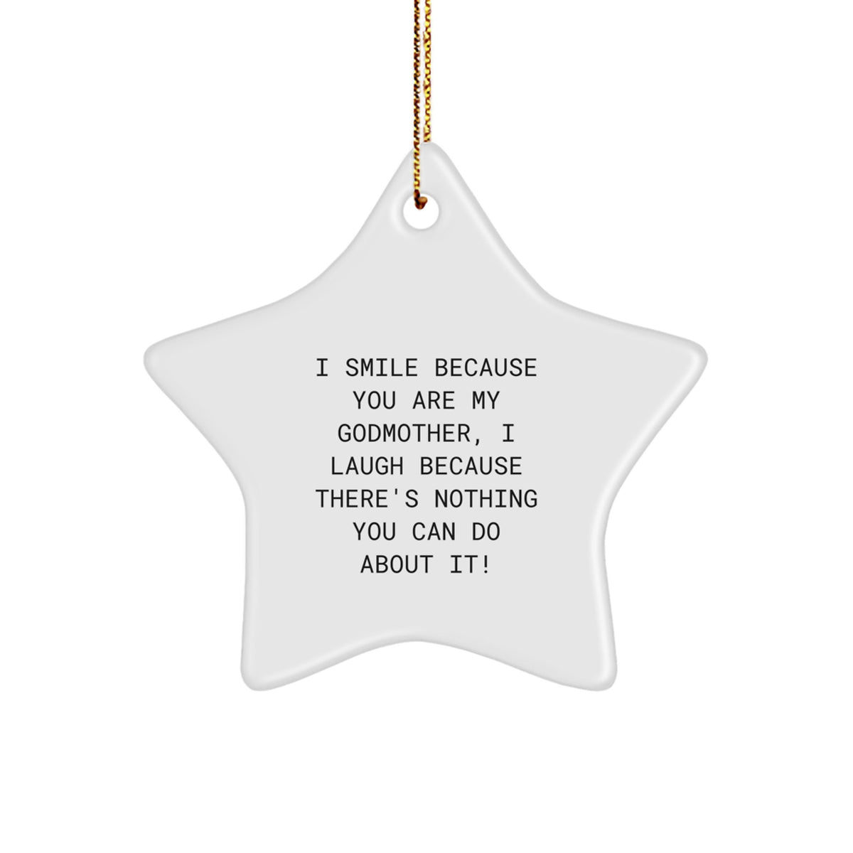 Favorite Christmas Ornament Gift for Kids - Godmother Keepsake – Playful - Image 1