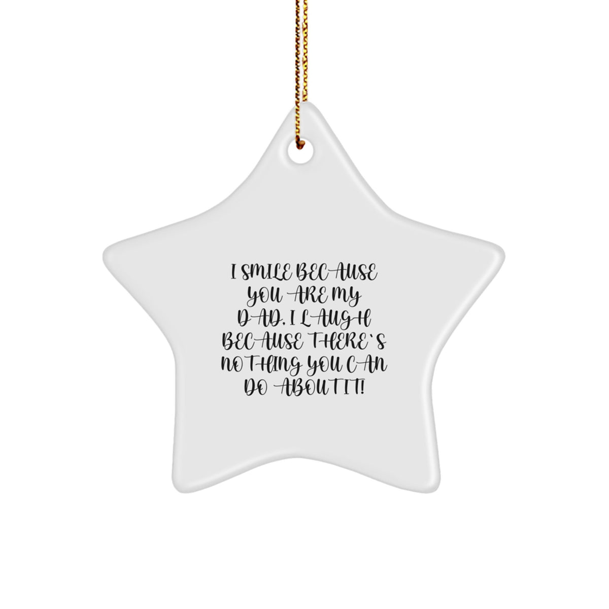 Playful Dad Christmas Ornament Gift for Grandpa - Image 1