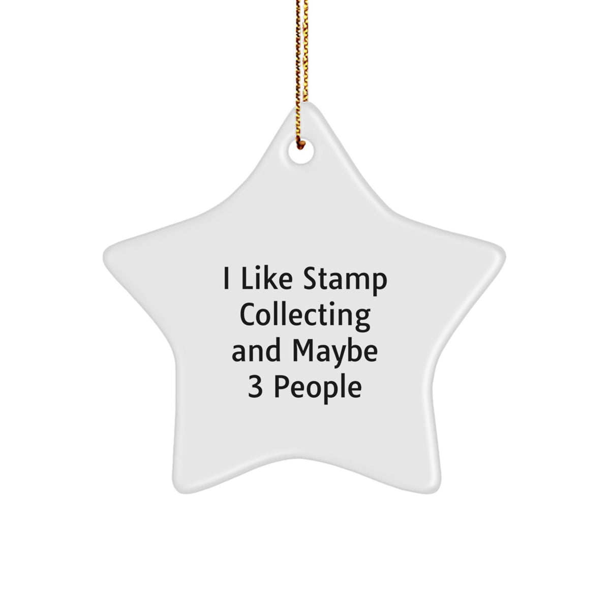 Quirky Christmas Ornament Gift for Friends I Like Stamp Collecting And - Image 1