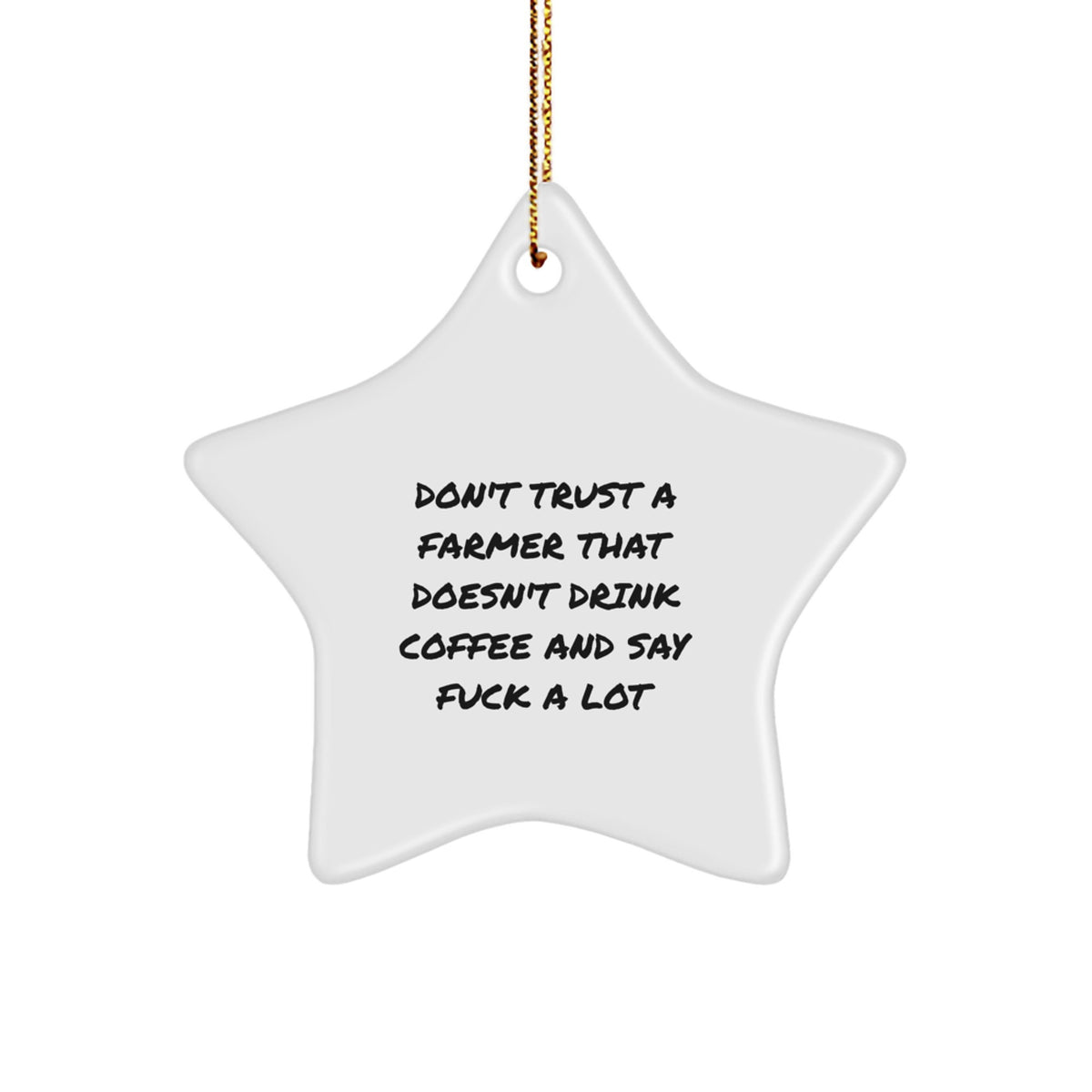 Farmer Keepsake Christmas Ornament for Him Gift – Farm Life Humor - Image 1